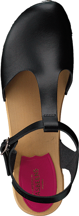 Swedish Hasbeens - T-strap Debutant Black
