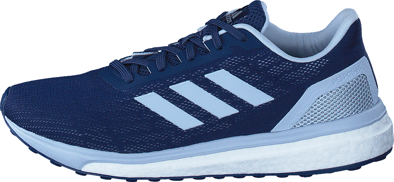 Response W Core Black/Aero Blue/Ftwr Wht, Female, Topánky, Tenisky, športové topánky, Beží, Čierna, EU 41 1/3