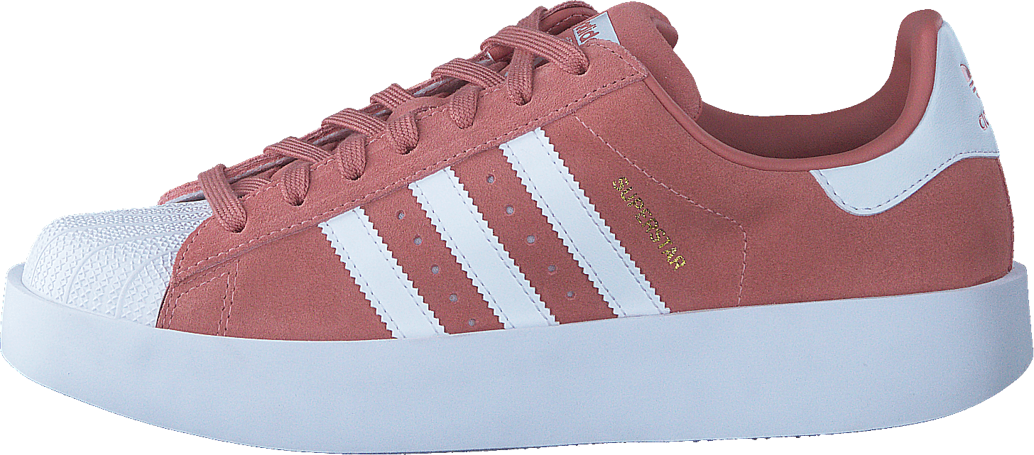 Superstar Bold W Ash Pink S15/Ftwr Wht/Gold Met, Female, Topánky, Tenisky, Tenisky, Zlato/Ružová, EU 36