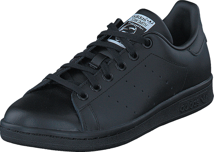 adidas Originals - Stan Smith J Black/Black/Ftwr White