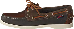 Sebago - Spinnaker Brown/navy/grey Lea