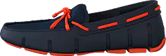 Swims - Braided Lace Loafer Navy/orange
