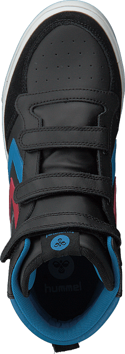 Hummel - Stadil Jr Leather High Black/Brilliant Blue