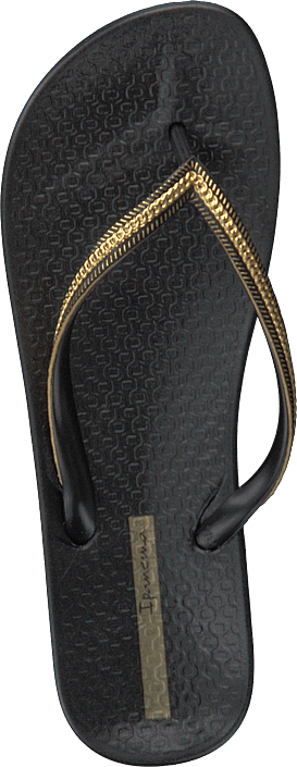 Ipanema - Anatomica Metallic Fem Black/black/gold
