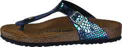 Birkenstock - Gizeh Birko-flor Shiny Snake Black Multi