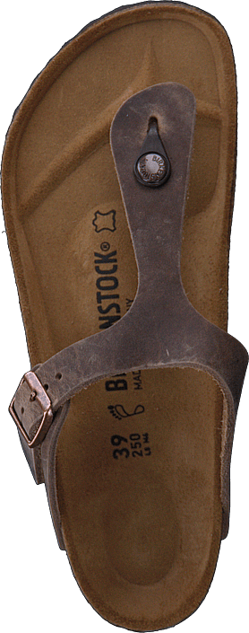 Birkenstock - Gizeh Regular Natural Leather Tabacco Brown