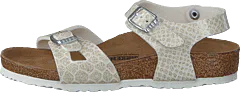 Birkenstock - Rio Regular Birko-flor Magic Snake White