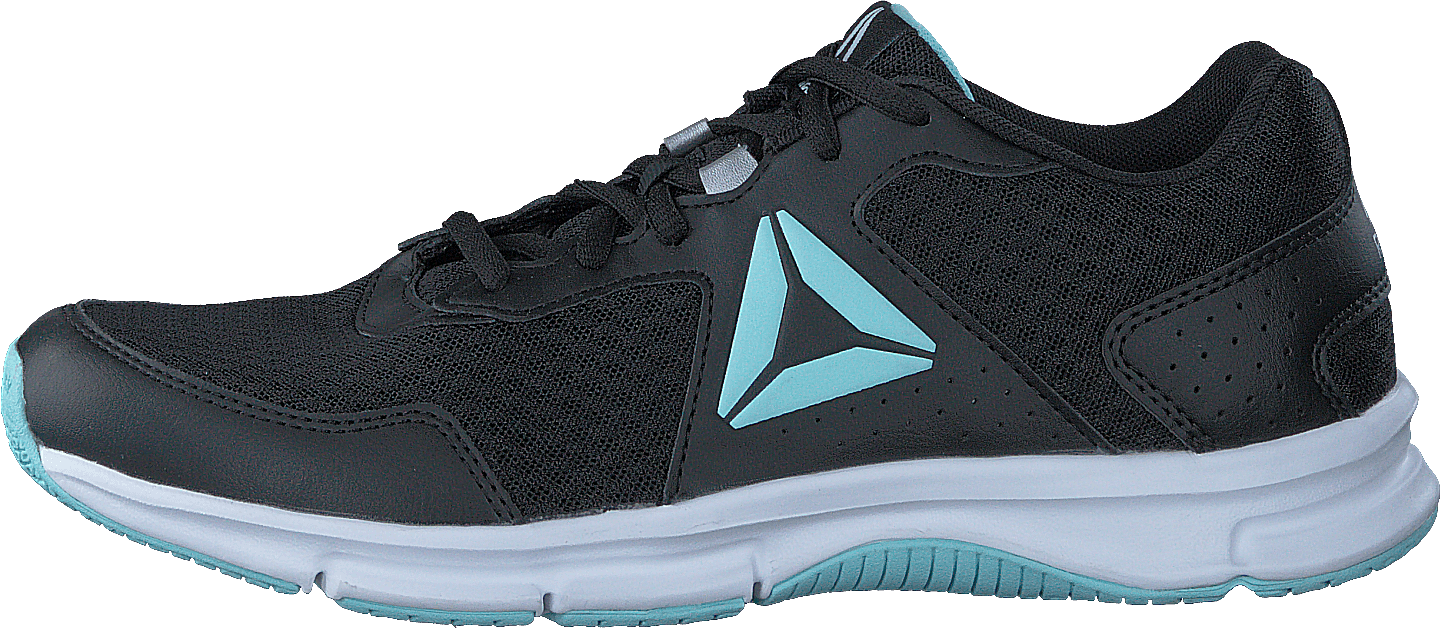 Express Runner Black/Blue Lagoon/White/Silver, Female, Topánky, Tenisky, športové topánky, Beží, Striebro/Modrá/Čierna, EU 40,5