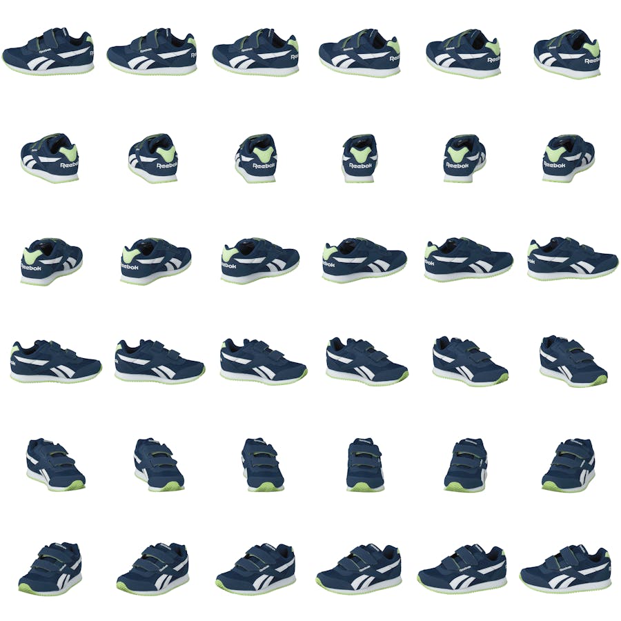 Royal Classic Jog 2 2V Washed Blue/White/Lime Glow - Bild 8