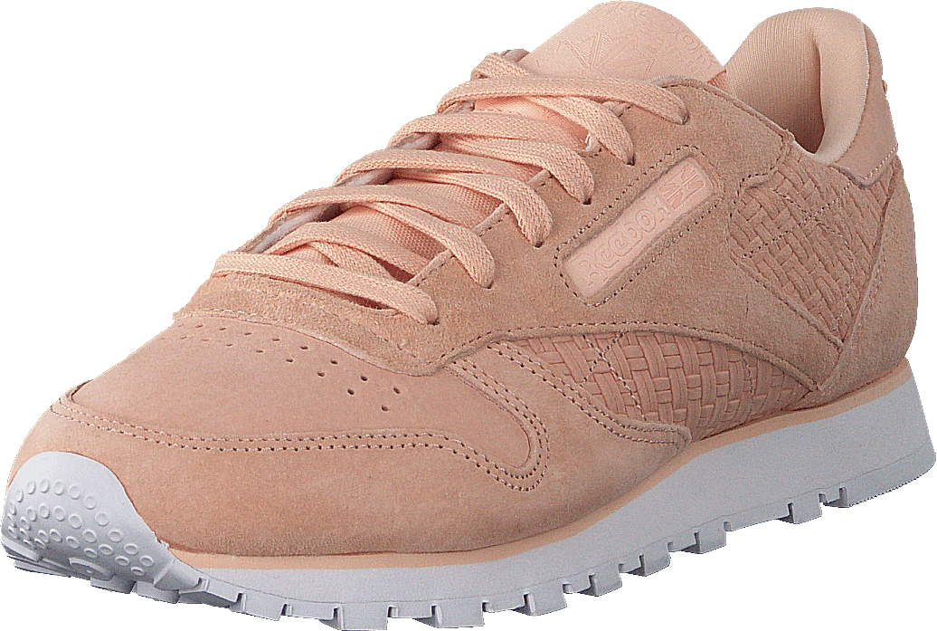 Classic Leather Woven Emb Desert Dust White Shoes for every occasion Footway