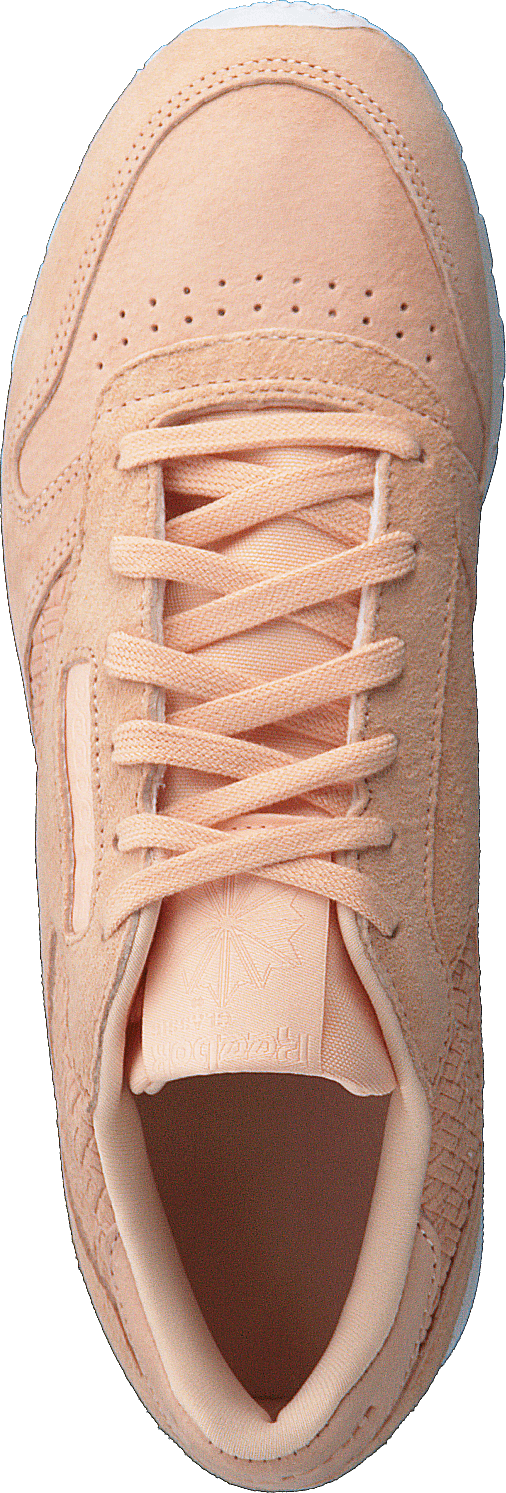 Classic Leather Woven Emb Desert Dust White Shoes for every occasion Footway