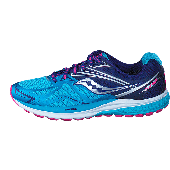 Kjøp Saucony Ride 9 Navy Blue sko Online | FOOTWAY.no Skolisser | Passer til sko med 7 9 par lissehull | BLUE WEAR