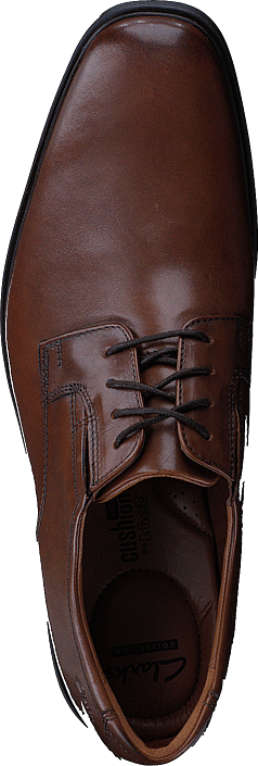 Clarks - Tilden Plain Dark Tan Lea