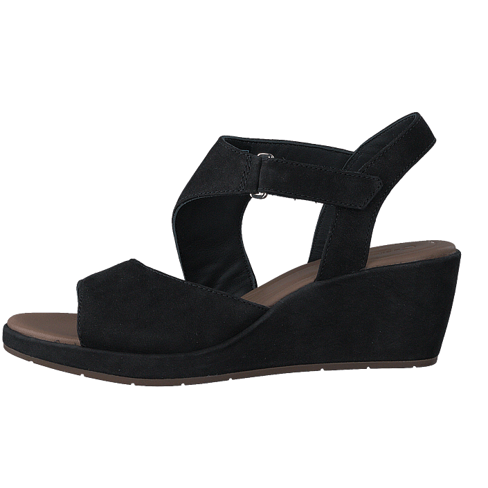 clarks un plaza sling black