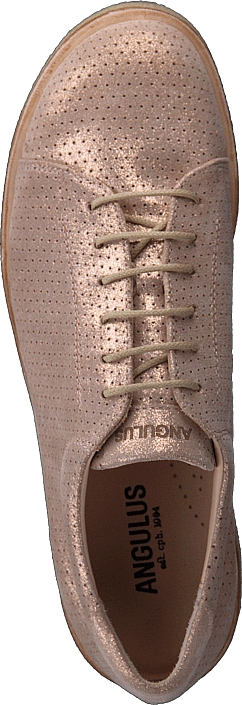 Angulus - Sneaker With Plateau Sole Copper Glitter