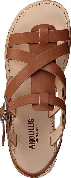 Angulus - Sandal With Buckle Tan