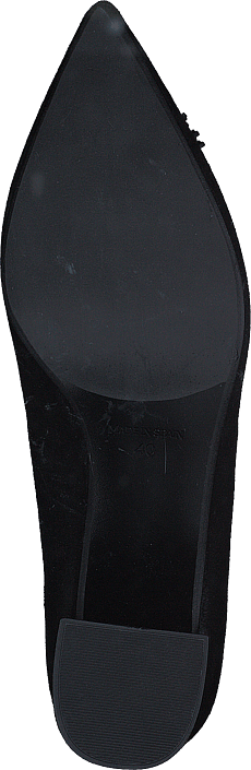 Gardenia - Culina Pom Pom Clip Suede Black