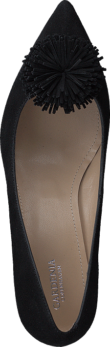 Gardenia - Culina Pom Pom Clip Suede Black