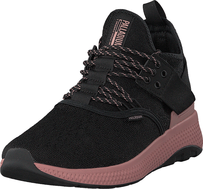Palladium - Ax_eon Lace Knit Black/Rose Tan