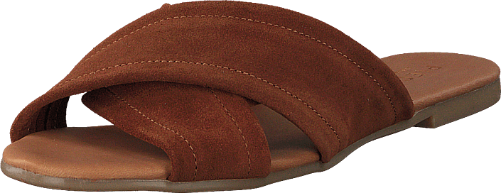 Pieces - Psmarnie Suede Sandal Cognac