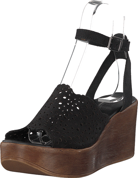Pieces - Psniall Nubuck Sandal Black