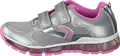 Geox - Jr Android Silver/pink