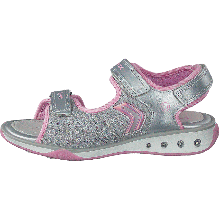 Jr Sandal Jocker Silver/pink
