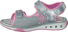 Geox - Jr Sandal Jocker Silver/pink