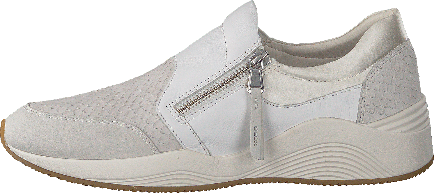 D Omaya Off White, Female, Chaussures, Chaussures basses, Sneakers, Blanc, EU 40