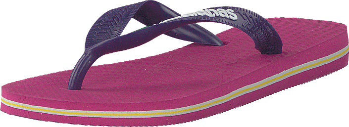 Havaianas - Kids Brasil Logo Raspberry Rose/new Purple