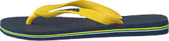 Havaianas - Brasil Logo Navy Blue/citrus Yellow