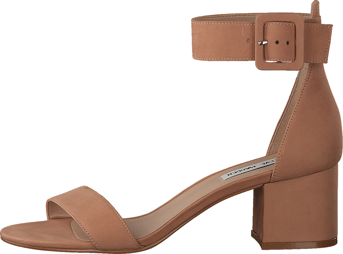 Indigo Mid Heel Sandal Camel