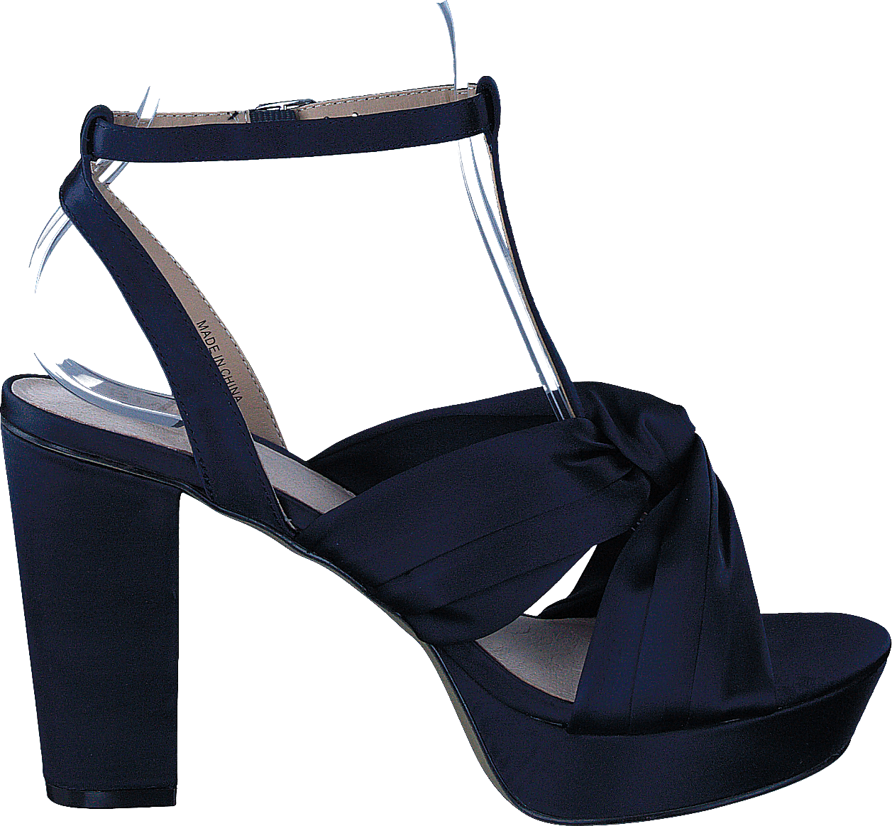 Satin Strap Sandal Navy Blue - Bild 2