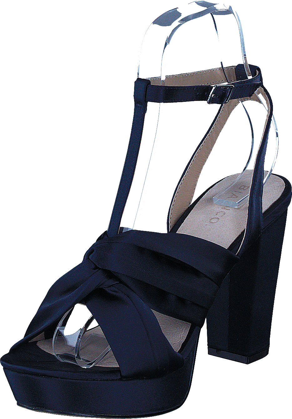 Satin Strap Sandal Navy Blue - Bild 3