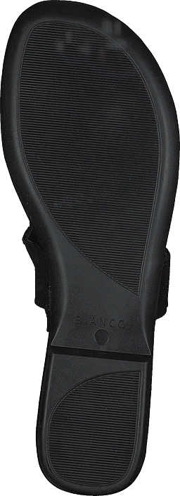 Bianco - Round Buckle Sandal Black