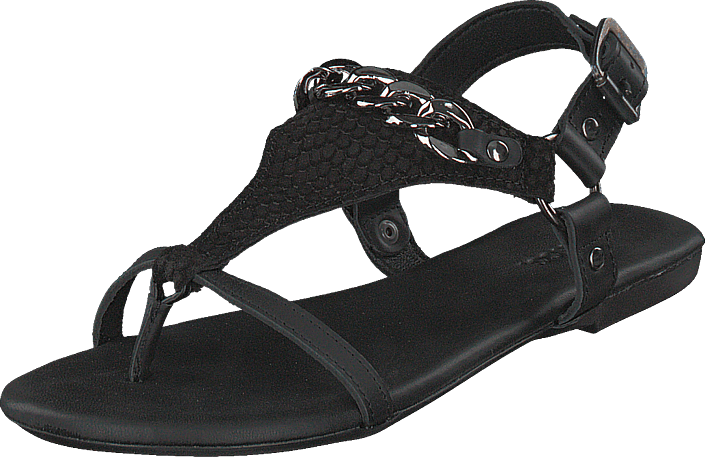 Bianco - Triangle Chain Sandal Black