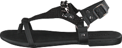 Bianco - Triangle Chain Sandal Black
