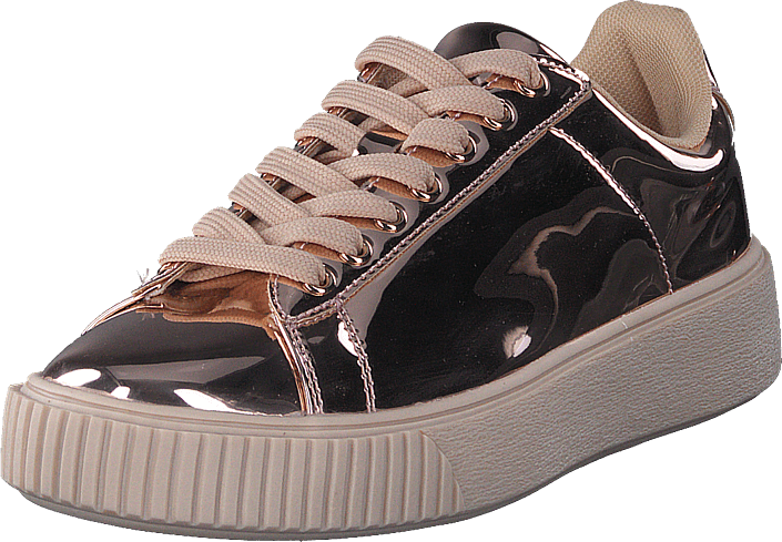 Bianco - Laced Up Sneaker Bronze