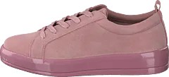 Bianco - Laced Up Suede Sneaker Light Pink