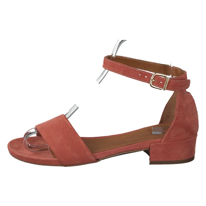 Classic Suede Sandal Light Pink, Female, Buty, Buty na obcasie, obcasie, Czerwony, EU 40