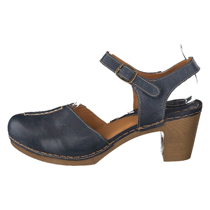 Carlos II Navy, Female, Buty, Buty na obcasie, obcasie, Brązowy/Szary/Niebieski, EU 40