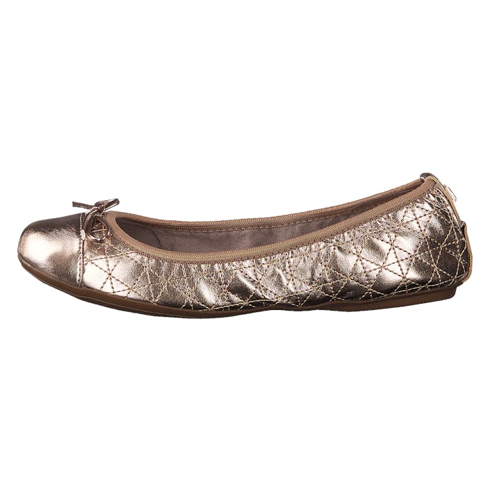 Olivia Rosegold/metallic, Female, Shoes, Flats, ballerina shoes, Gold/Brown, UK 6
