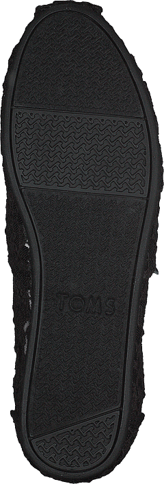 Toms - Alpargata Black Lace Leaves