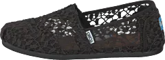Toms - Alpargata Black Lace Leaves