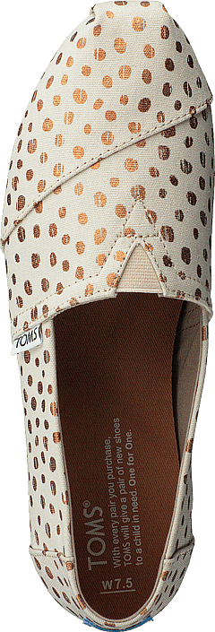 Toms - Alpargata Rose Gold/natural Canvas Dots