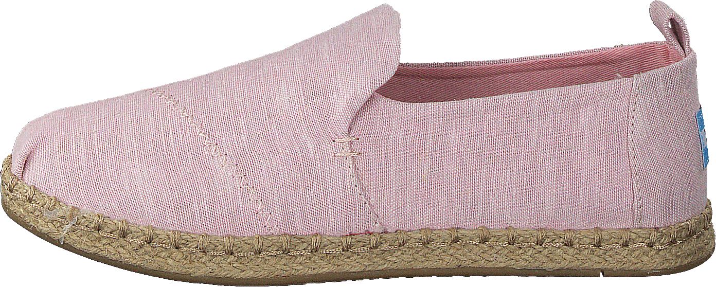 Deconstructed Alpargata Rope Blossom Slub Chambray, Female, Shoes, Sandals and Slippers, slip-on, Grey/Pink, UK 4