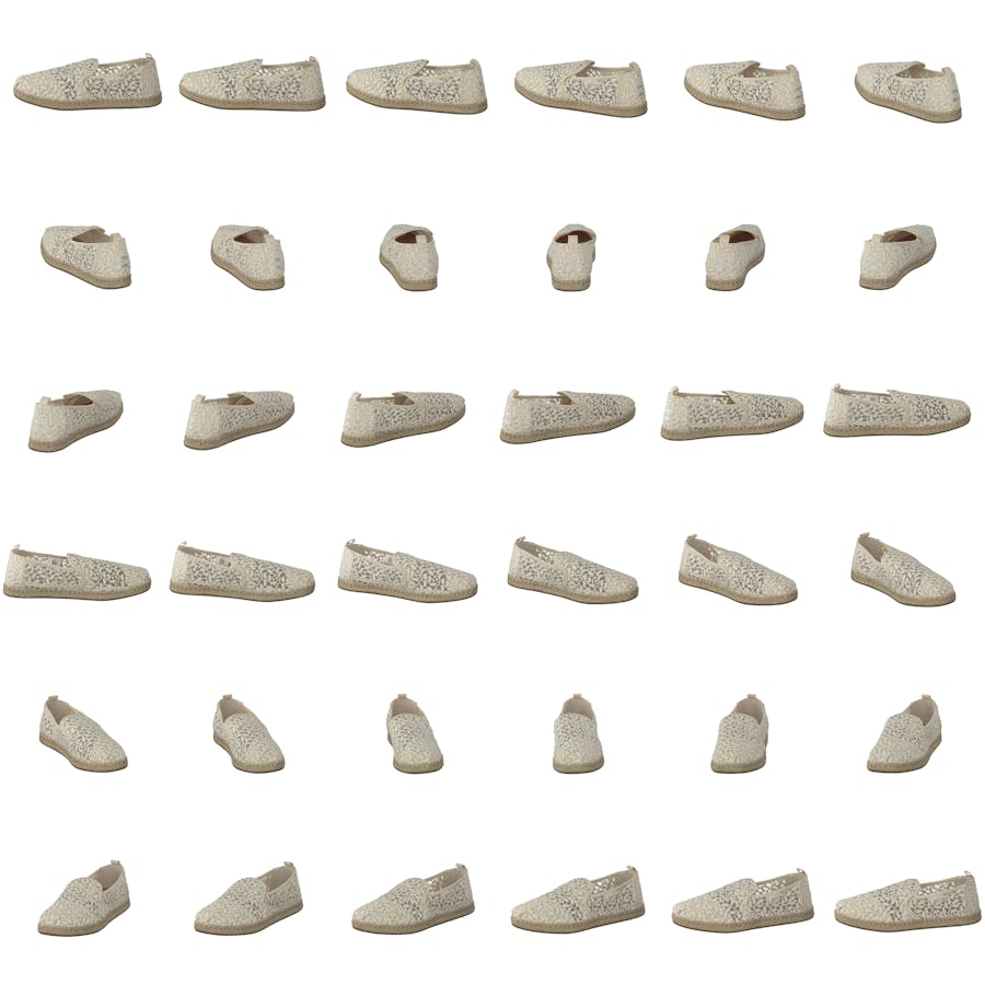 Deconstructed Alpargata Rope Natural Lace Leaves - Bild 8