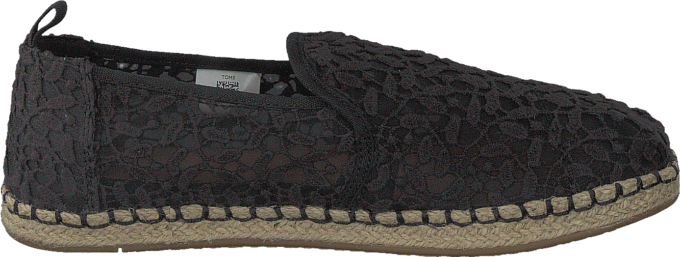 Deconstructed Alpargata Rope Black Lace Leaves - Bild 2