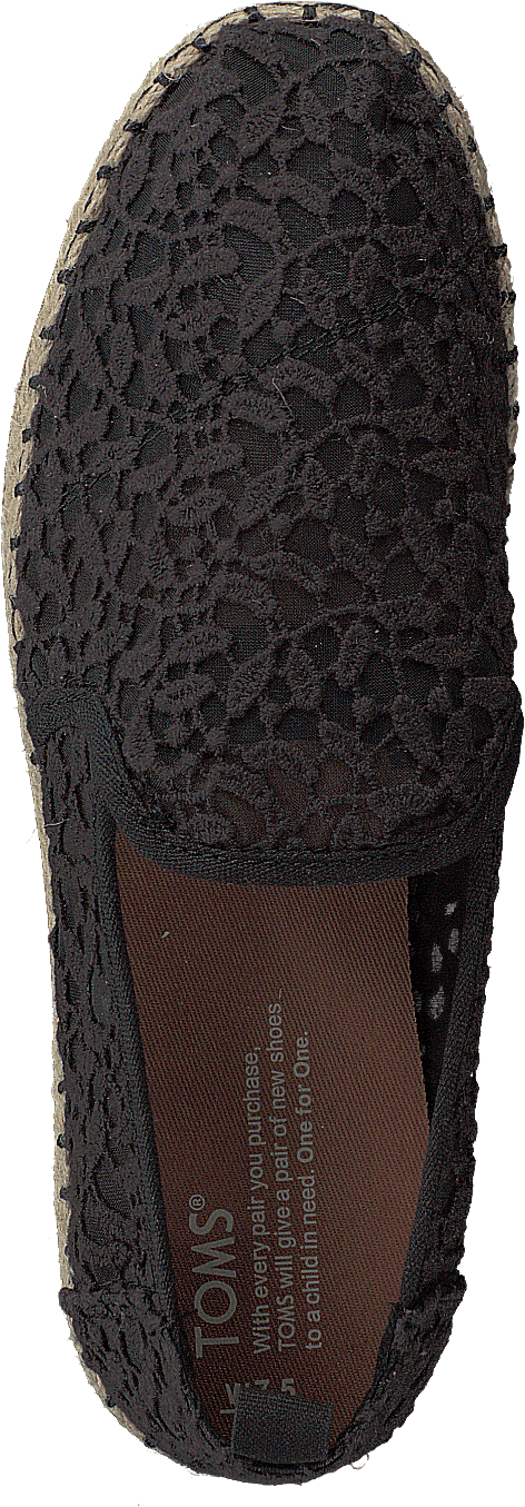 Deconstructed Alpargata Rope Black Lace Leaves - Bild 6