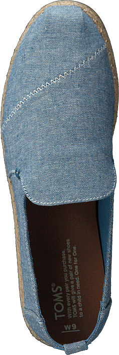 Toms - Deconstructed Alpargata Rope Blue Slub Chambray